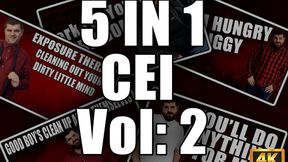 KingMarti: 5 in 1 Cum Eating Instruction CEI Vol 2 - 4k UHD 2160p