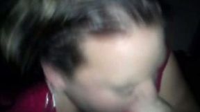 Deep throat of my new girlfriend who likes to lick balls