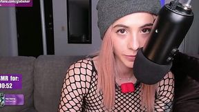 Gia Baker Gags on Balls and Whispers Filthy ASMR