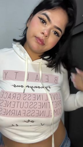 Latina girl joins a steamy group sex session