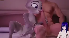 Judy Hopps The beautiful post -office bunny was firmly fucked up