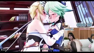 LIVESTREAM fail. I got stripped while we watched futa hentai