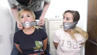 Lucy and Brook like to get bound up cock-squeezing, because it arouses them so porking much