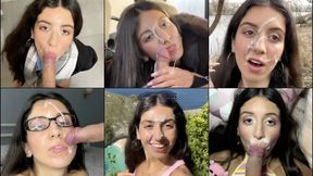 Facial Cumshot Compilation with Cum in Mouth Swallow