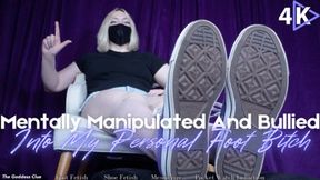 Mentally Manipulated and Bullied Into My Personal Foot Bitch - 4K - The Goddess Clue, Putrid Foot Sweat Sniffing, Loser Sign and Middle Finger Triggers, Stinky Converse, Mesmerizing Soles, Foot Slave Training, Pocket Watch Induction