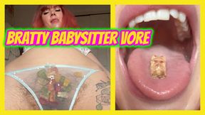 Bratty Babysitter Vore Swallows Everyone Whole POV Anal Digestion
