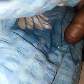 Midnight masturbation on blanket