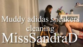 Muddy Adidas cleaning