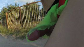 My Thong Rips While Running and I Get Caugh Nude by a Cyclist