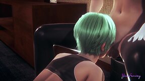 Japanese yaoi femboy manga anime pov: rin sucking and being fucked gay porn