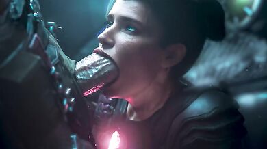 Commander Thira Takes Doom Slayer’s Cock Hard