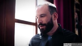 Stepdad barebacks ladyboy jenna gargles