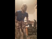 Robot boy cum after some days...finally big cum and moaning