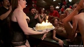 Hot MILF Syren de Mer and Simone Sonay enjoy a wild birthday orgy with Princess&#x1F478; Donna Dolore