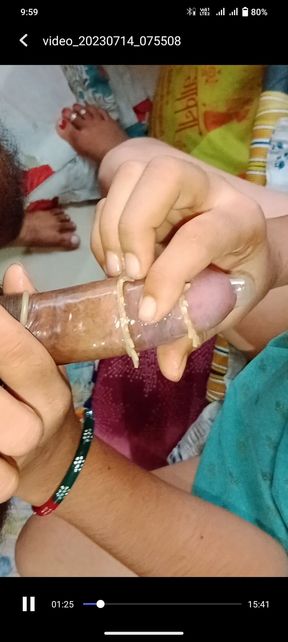 Desi Indian bhabhi dotted condom Sex