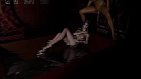 The Queen and the Theif in Bathtub - Hentai 3D Uncensored V377
