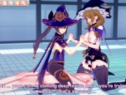 Genshin Impact Mona and Lisa fucked by ganyu coco KOIKATU
