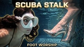 SCUBA STALK TURNS INTO UNDERWATER FOOT WORSHIP