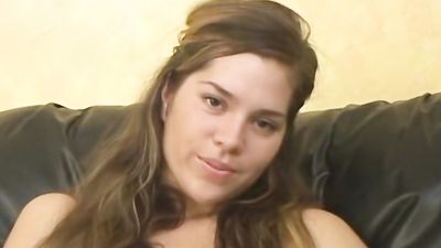 Thick hairy brunette amateur bounces on a cock