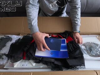 BEZLYA Sex Doll Unboxing. This petite maid doll likes to be screwed in different positions. Filled twat