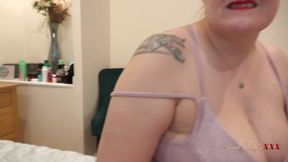 milf Judy�s XXX - Busty BBW Landlady Becky�s Panties Catch You (POV)