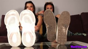 Step-Sisters Sneaker Removal - 4K MP4