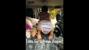 Roadside diaper change POV