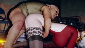 3D Hot Mature MILF Cheating with Short Big Cock