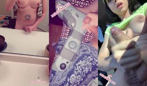 TGirl Triple Load Cum Compilation raw messy big dick cumshots