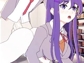 Yuri Backshots - DDLC Hentai