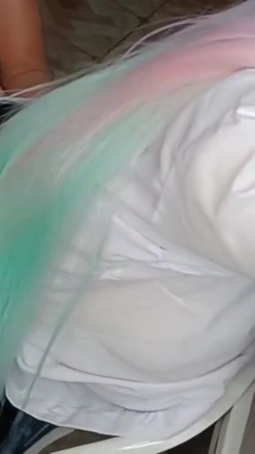 90 Stepsister Wants Stepdad In Her Ass Virgin Influencer Anal Japanese Creampie Hentai   Clip 1