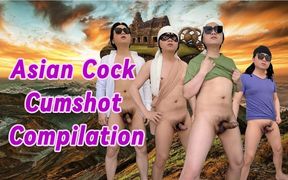 Hot Asian Cock Close up Cumshot Compilation