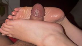Sideways Footjob - #07 PetiteAsianSolez
