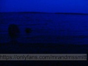 Hot Russian babe sucked off a stranger on the beach at night