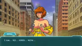 April ONeil Tempts Lustful Genie with Voluptuous Charm in Hot Hentai Tale