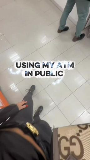 Using my ATM in public