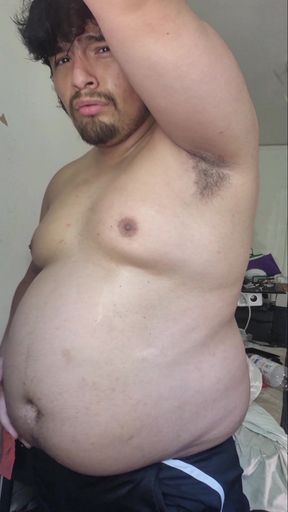 Full Air Belly Inflation with Burps and Farts