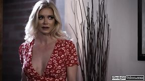 Milf landlady has busty babe all for herself and seduces her