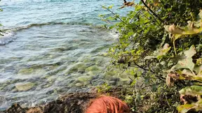 Sun-kissed amateur takes stranger's cock doggystyle at the beach