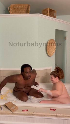 BBW Interracial Fucking in bathtub