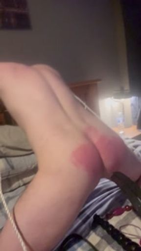 Tied and spanked