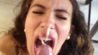 Soldier get welcomed home from a teen neighbor