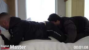 Face Farting and Ass Worship Daddy Chokes on Stinking Gay Fat Ass