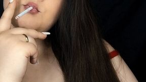 Deep Inhale ASMR Sounds, Slim Cigarettes, Natural Look