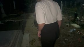 Farting in graveyard in the middle of the nightt