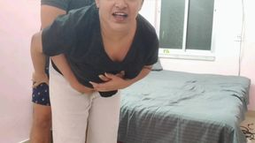 Flatmate ki hot girlfriend ko flat me hi choda
