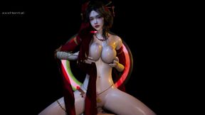 Queen Beauty in 3D: the Rise of the Big Boob Deity - 3D Animation Hentai