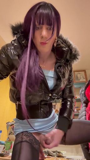 Jess Silk Rides Dildo