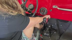 Mimi's Jeep Won't Start - She Cranks & Teases Her Passenger