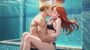 Pool Underwater Breath Hold Challenge
